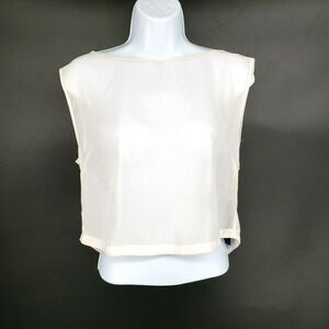 Tildon Top shirt Sheer Open Back Boxy